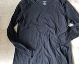 Duluth Trading Co XL Solid Black T Shirt Long sleeve Cotton - $32.25