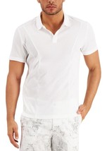 2 Alfani Men&#39;s Shirts White Polo &amp; Seacoast  End-On-End Stripe T-Shirt-Size XL - £18.49 GBP