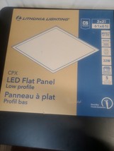 Cool White  Flat LED Panel Low Profile 32W Dimmable 2&#39;x2&#39;; 4000K Direct Wire - £45.38 GBP