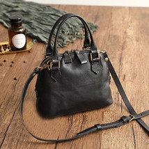 Genuine Leather Women Shell Bag New Versatile Solid Color Natural Real Cowhide H - £75.27 GBP