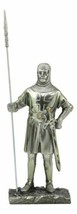 Medieval Holy Roman Empire Crusader Pikeman Statue Suit Of Armor Halberdier - £24.76 GBP