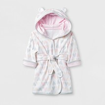 2-PACK Cloud Island Baby Girls&#39; Hearts Knit Terry Robe, White, Size 6-9M, NWT - £6.57 GBP