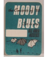 THE MOODY BLUES - VINTAGE ORIGINAL CLOTH CONCERT TOUR BACKSTAGE PASS - $10.00