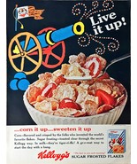 Kelloggs Sugar Frosted Flakes Canon Tony the Tiger cereal-1965 Vintage P... - $15.17 CAD