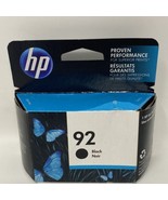 HP 92 Black Original Ink Cartridge Exp. Date 02/2017 Sealed - £11.21 GBP