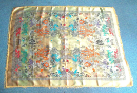 NEW Asian Oriental Chinese Japanese Satin Silk Tapestry Tablecloth Piano... - $34.64