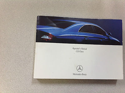 2006 Mercedes Benz CLS Classe Modèles Propriétaires Manuel Usine OEM - $48.60