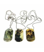 3 Avengers HULK, LOKI, FURY Dog Tags on Chains 27&quot; Long w/ 2&quot; Tag - £19.64 GBP