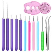 12 Pack Paper Quilling Tools Slotted Kit, Different Sizes Rolling Curlin... - £12.78 GBP