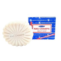 Nag Champa Natural Soap - Large 150 Gram (5 Ounce) Bar - Satya Sai Baba - £16.73 GBP
