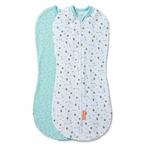 SwaddleMe By Ingenuity Compression Swaddle Pod 0-2 Months 2 Pack Little Bees - £12.66 GBP