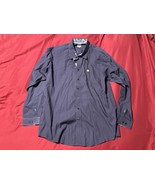 Cinch Men’s Western Button-Up Shirt Size XL Purple Long Sleeve Paisley Trim - $44.95