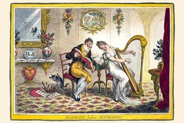 Harmony before Matrimony by James Gillray - Art Print - £17.57 GBP+