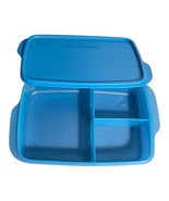 NEW! Tupperware Large Eco Lunch It Divided Container Meal Prep #7817  Blue - $270.89 MXN