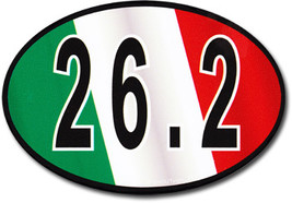 Italy Wavy Oval Marathon Decal - $2.70