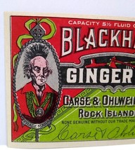 Blackhawk Mohawk Punk Rock Man Ginger Ale Sola Label Original Vintage 19... - £6.98 GBP