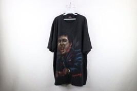 Vintage Scarface Mens 3XL Distressed I Take You All To Hell Tony Montana T-Shirt - £50.35 GBP