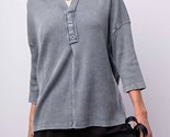 Easel Washed Thermal Boxy Top Size M - €32,20 EUR
