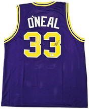 Shaquille O&#39;Neal Signed Purple College Basketball Jersey BAS - £154.87 GBP