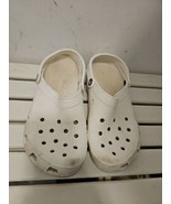Crocs White Half Slip On Size US 9 Men US 11 Women EXPRESS SHIPPING - £27.36 GBP