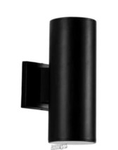 Spitzer-11 in. H Black LED Outdo or Wall Sconce Weather Resistant Integr... - $33.24