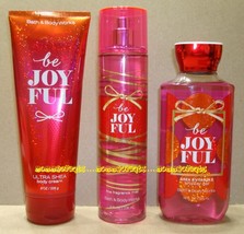 Be Joyful Bath Body Works Fragrance Mist Body Cream Shower Gel Full Size - $46.00