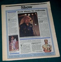 WHITESNAKE DAVID COVERDALE SHOW NEWSPAPER SUPPLEMENT VINTAGE 1988 - $24.99