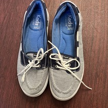 Womens Keds Blue and White Slip On  Sneakers Shoes US Size 8 - £12.69 GBP