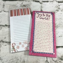 Magnetic List Note Pads Christmas Holiday Themed Lot Of 2 Colorbok Studi... - $11.88