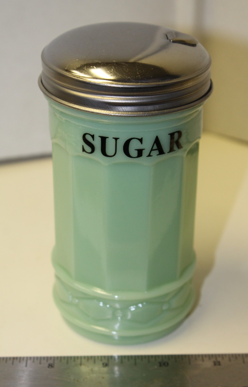 Mint Trellis Sugar Bowl With Lid by Block Vintage Ceramic Sugar