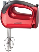 Brentwood HM-46 Lightweight 5-Speed Electric Hand Mixer, Red, 150W Power - $21.11
