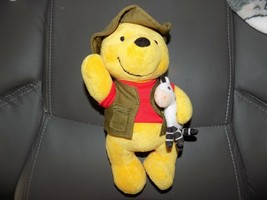 Disney Store Winnie The Pooh 9.5&quot; Safari with Zebra EUC - £17.75 GBP