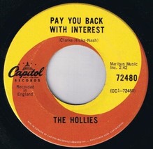 Hollies Pay You Back With Interest 45 rpm Clown Canadian Pressing - £3.88 GBP