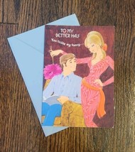 Vtg 70s Hallmark Greeting Card To My Better Half Risque Flirty Spouse Co... - $29.99
