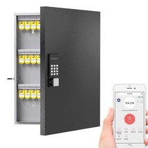 WeHere 72 Key Lock Box, Smart Key Cabinet Wall Mount, OTP Share Half Remote U... - £75.93 GBP