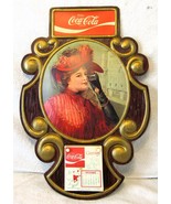 Vintage Coca Cola 1977 Calendar Plastic Advertising Wall Sign Victorian ... - $1,128.81 MXN
