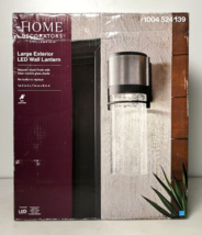 Home Decorators Collection Outdoor 16.5 in. Black Integrated LED Wall Sconce - £31.35 GBP