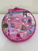 Barbie Pop-Up Dream Camper Tent Kids Pink Bus Great for Year Round Fun - $23.74