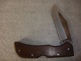 Collectible Champion #440 Stainless Steel Fixed Blade Knife Brown Handle... - $24.95