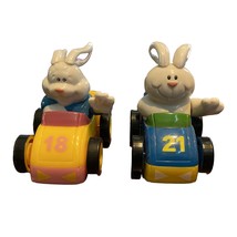 Pull Back &amp; Go Rabbit Racers. #18 and #21. Easter Holiday Toys. Easter u... - £16.23 GBP