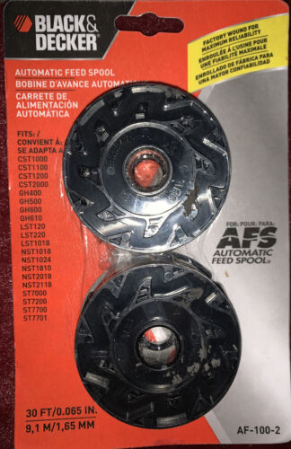 Black & Decker Automatic Feed Spool AF-100-2 Double Pack 30 Feet Each Brand New - $19.68