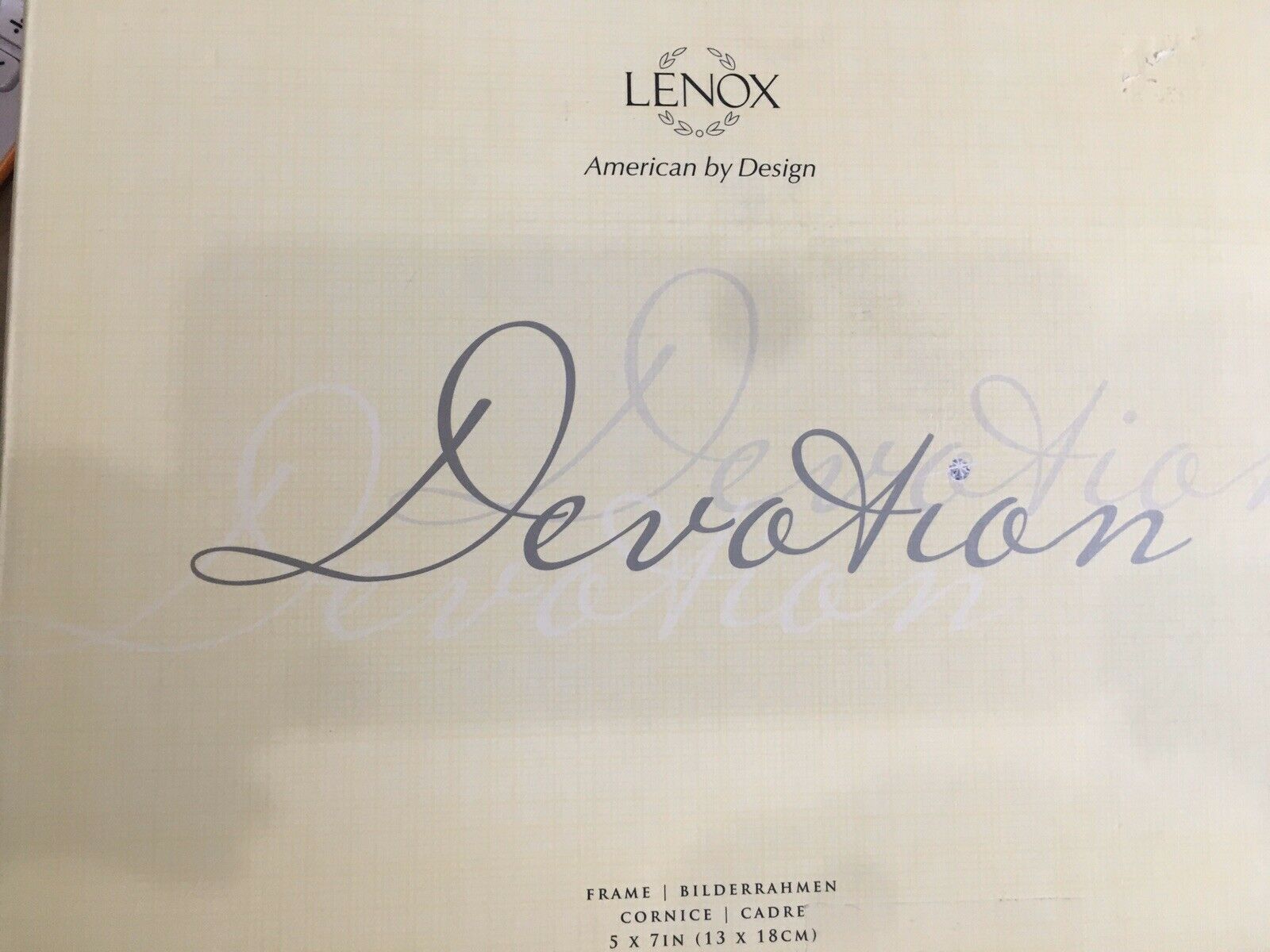 LENOX  1pc DEVOTION 5"x7" CRYSTAL FRAME  BNIB - $44.50