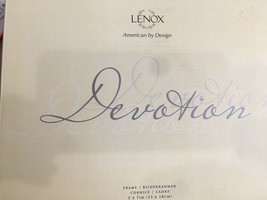 LENOX  1pc DEVOTION 5&quot;x7&quot; CRYSTAL FRAME  BNIB - $44.50