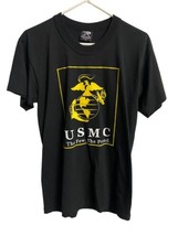 Rothco USMC  T shirt Mens M The Few The Proud Black   MarineCrew Neck - $12.23