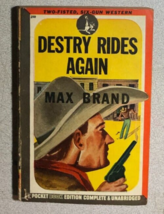 DESTRY RIDES AGAIN by Max Brand (1945) Pocket Books western paperback - £10.94 GBP