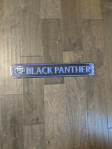 20&quot; BLACK PANTHER rare hero 3d cutout retro USA STEEL plate display ad Sign - £36.28 GBP