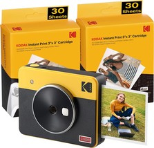 Kodak Mini Shot 3 Retro (60 Sheets) 3x3 2-in-1 Instant Camera &amp; Photo Printer, - £135.08 GBP