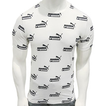 NWT PUMA MSRP $40.99 AMPLIFIED MEN&#39;S WHITE CREW NECK SHORT SLEEVE T-SHIR... - £15.01 GBP
