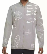 NIKE Run A.I.R. Nathan Bell Men&#39;s Running Jacket College Grey SZ L AJ7759 New - £78.01 GBP