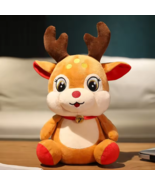 Cute Christmas Plush Toy – Santa Claus Snowman Elk Deer Stuffed Doll Xma... - $497.45 MXN